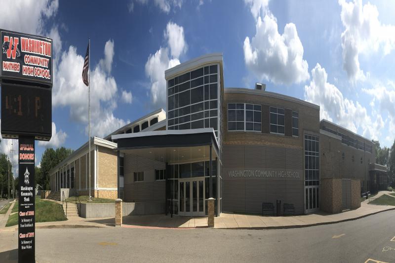 Exterior of school