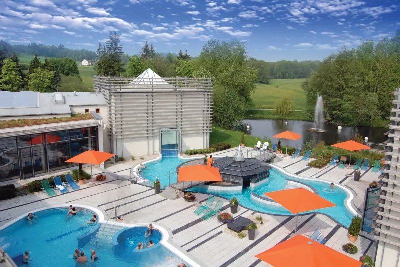 Outdoor pools and surrounding area 