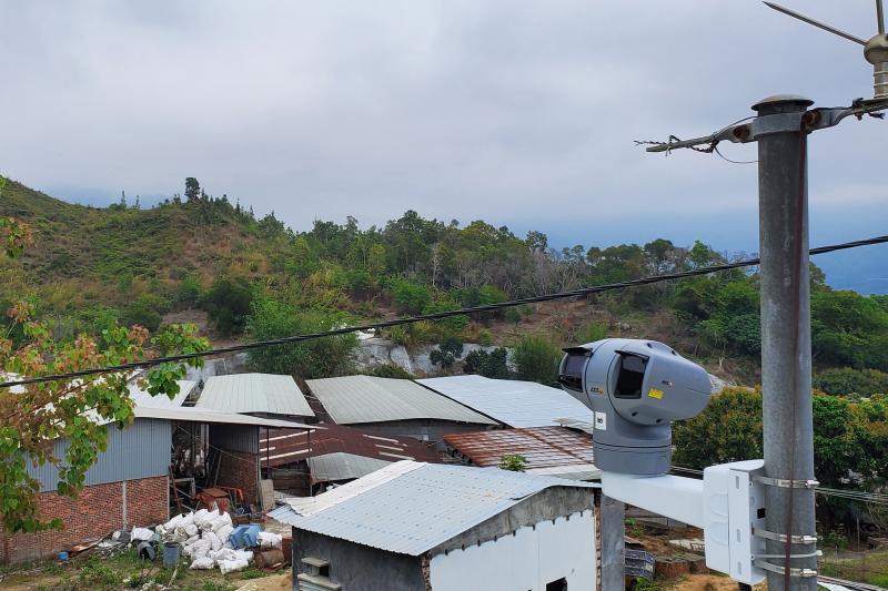 Camera overlooking sanctuary