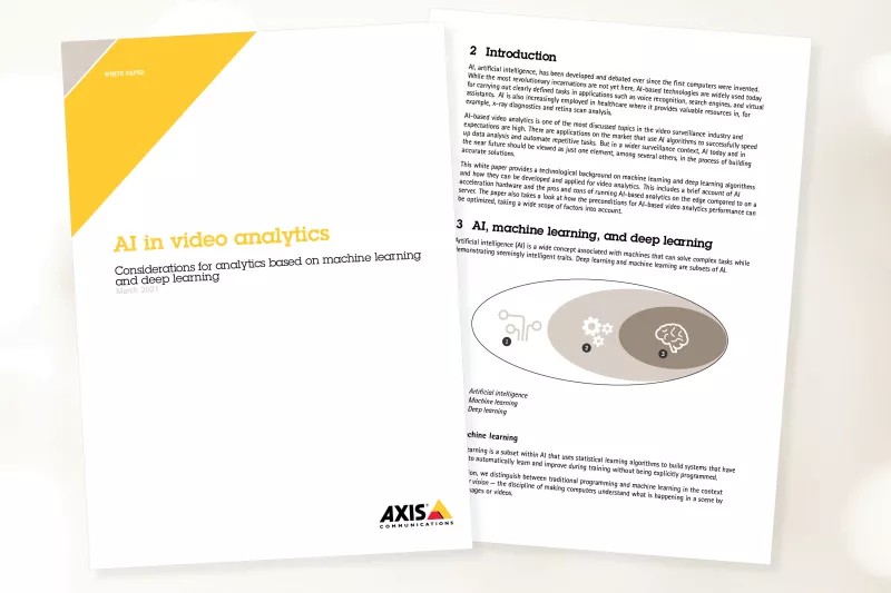 Axis White papers on a blurry background