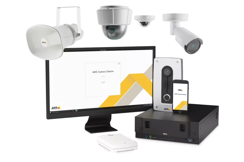 packshot of Axis products