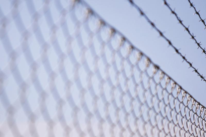 Fence and blue sky