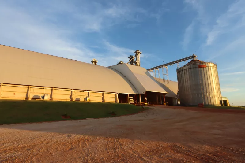 Exterior of the Agricola Alvorada agribusiness in Brazil
