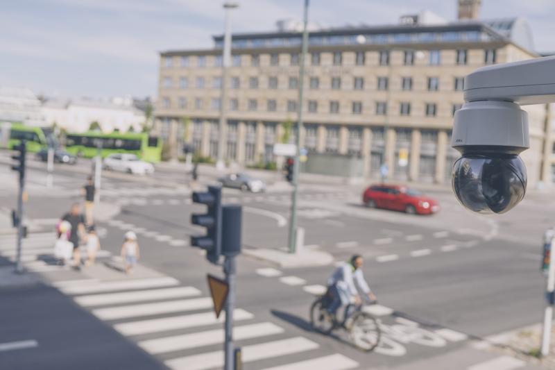 AXIS Camera overlooking roads crossing.