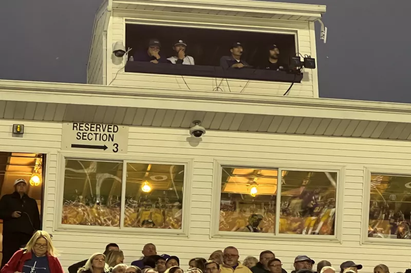 Press box at Jackson Local High School