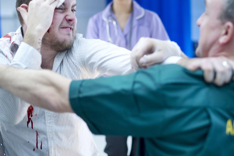 aggressive patient bleeding