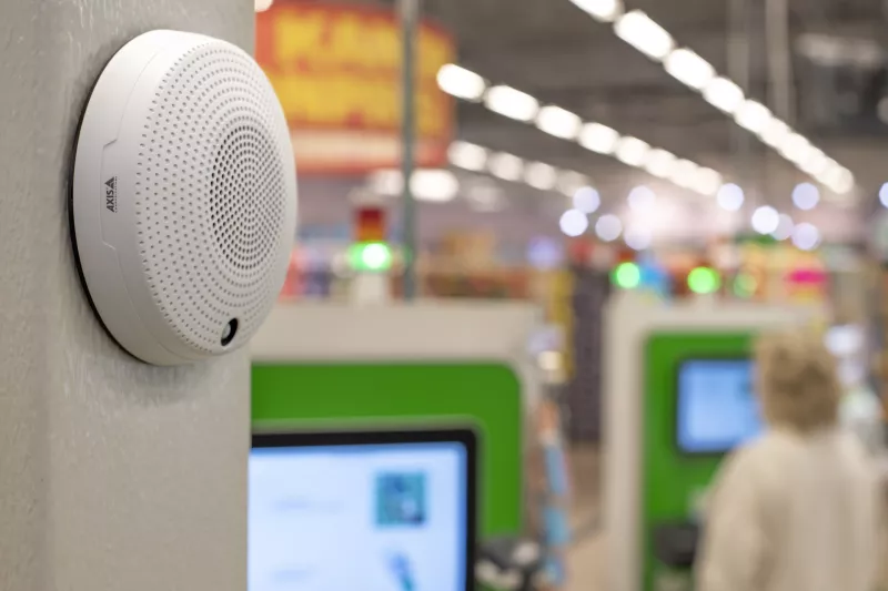 Speaker at grocery store