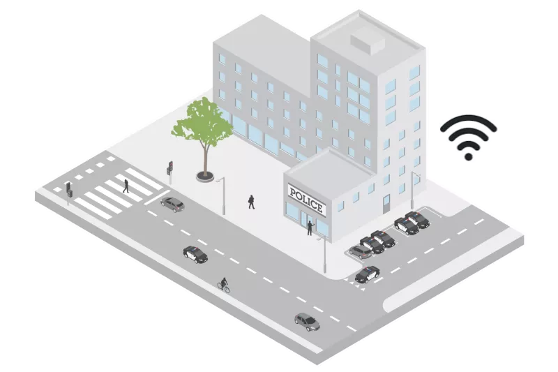 In-vehicle video police station