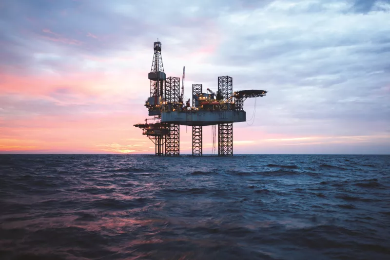 Off shore oil and gas rig