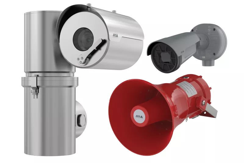 Packshot with red horn speaker