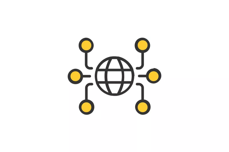 Big center circle with multiple small ones around