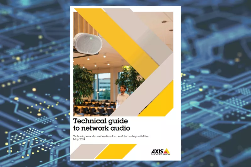 Front page of Axis Tech guide for Network audio July 2025