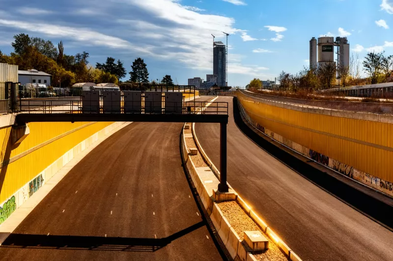 Berlin inner city highway tunnel