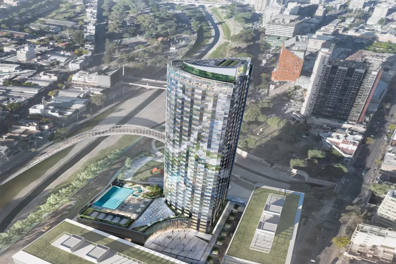 Aerial view of Distrito Capitalinas