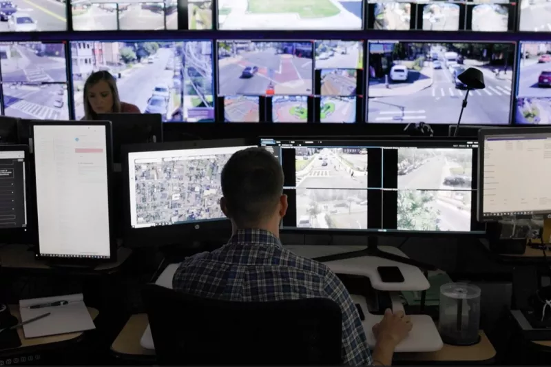 Shot of Hartford Real-time crime center