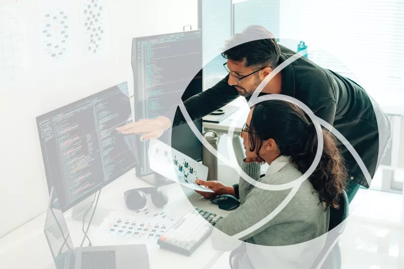 banner with different elements combined 