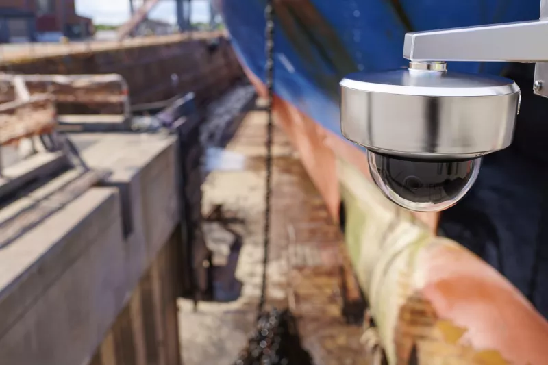 AXIS Q3839-SPVE Panoramic Camera, shipyard