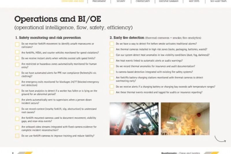 checklist logistics security