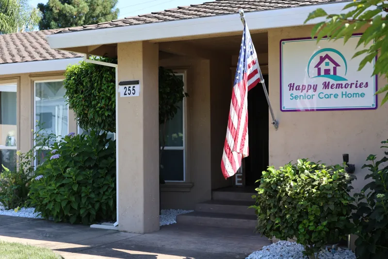 exterior view Happy Memories residential facility