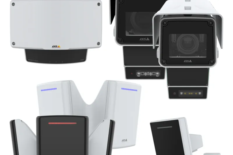A collage displaying Axis radar devices