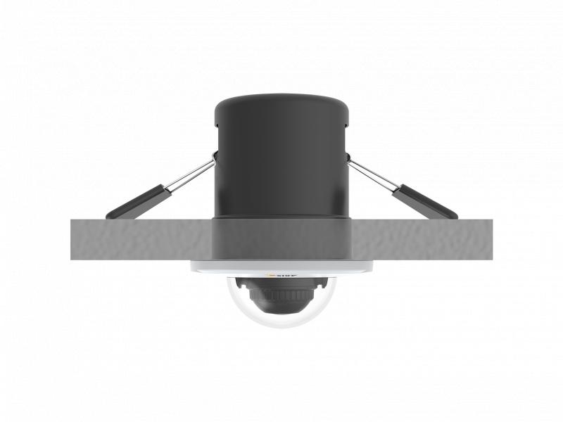 IP Camera AXIS M3015 has HDTV 1080p / 2 MP and Axis Corridor Format. The camera is viewed from ceiling.