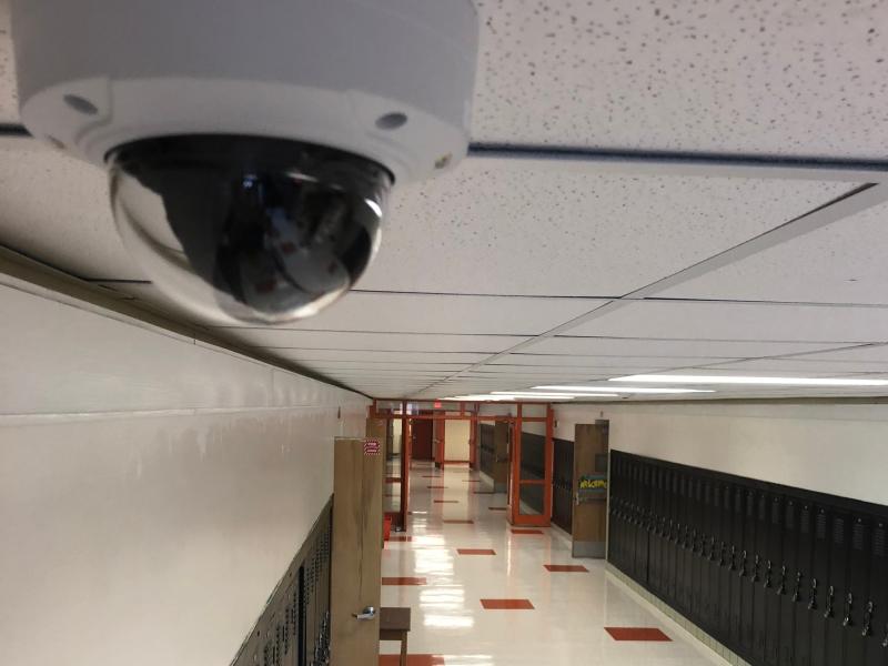 Washington Community High School saves hours of searching through video and diminishes false alarms with a full Axis surveillance system