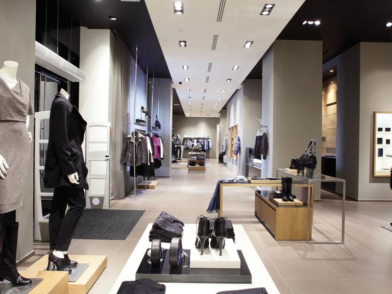 AXIS IP Camera installed as clothing store interior  in a retail shop. 