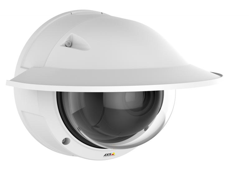 IP Camera AXIS Q3615 ve has HDTV 1080p at 30 fps with WDR, up to 60 fps without WDR. The camera is viewed with weathershield from right