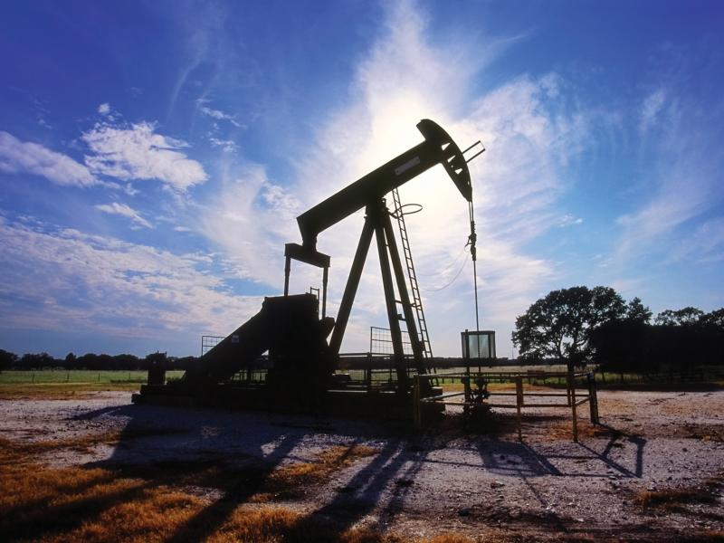 Oilfield in the sun