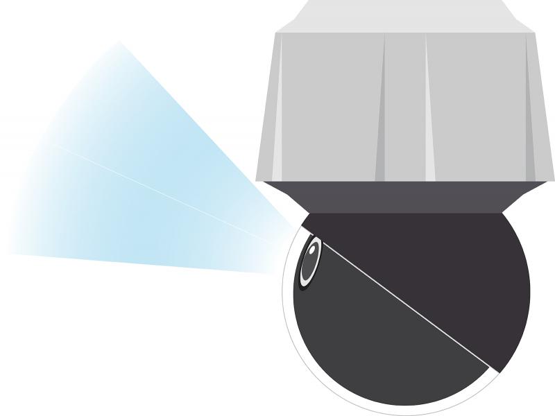 Axis IP Camera Q6155-E has Axis Sharpdome technology with Speed Dry