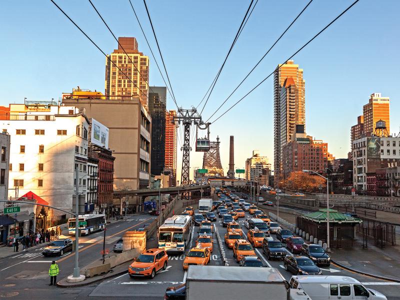 Axis IP Camera busy street in mahattan