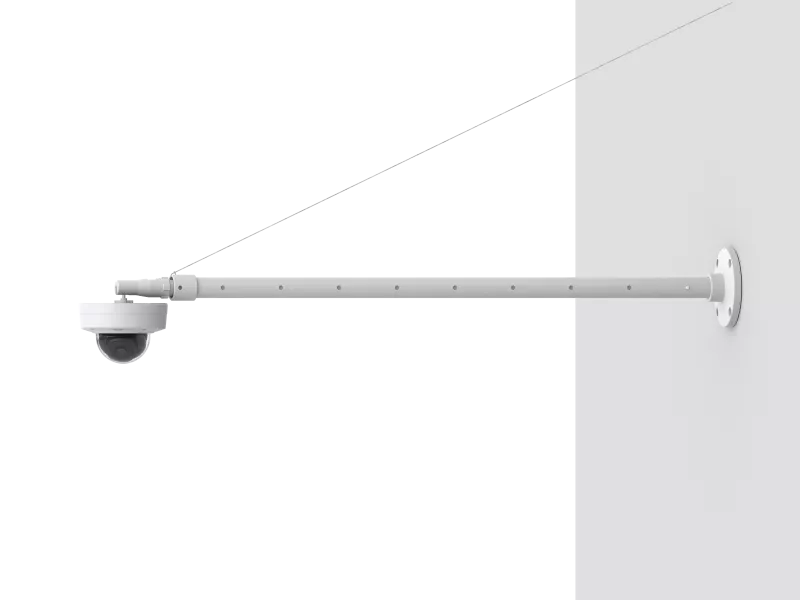 T91B53 accessory together with P3225LV IP camera, mounted on a wall
