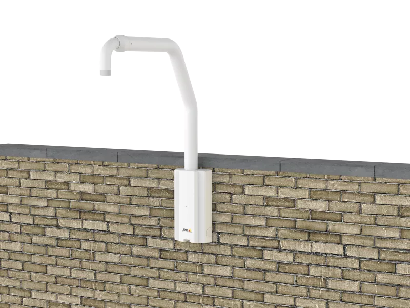 AXIS T91D62 Telescopic mounted on brick wall
