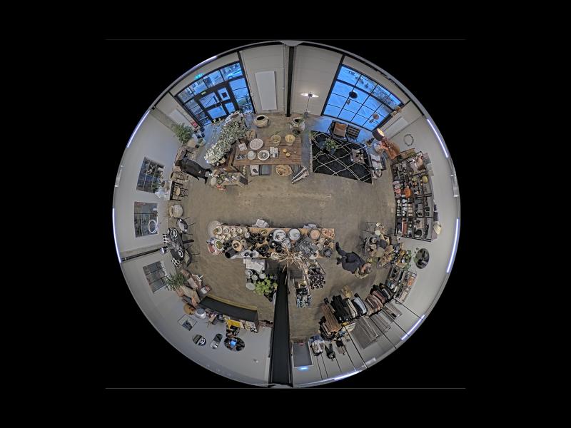 AXIS M3067 Ip Cameria panoramic view in store