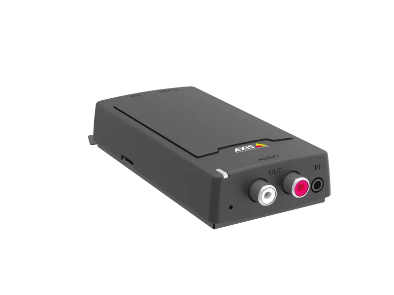 AXIS C8033 Network Audio Bridge viewed from its right angle.