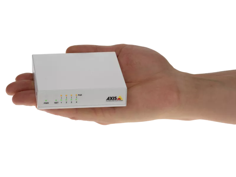 AXIS D8004 in the palm of at hand