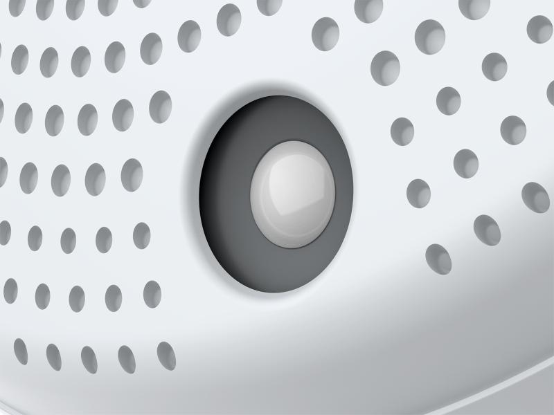 Closeup of the PIR sensor on a AXIS C1410