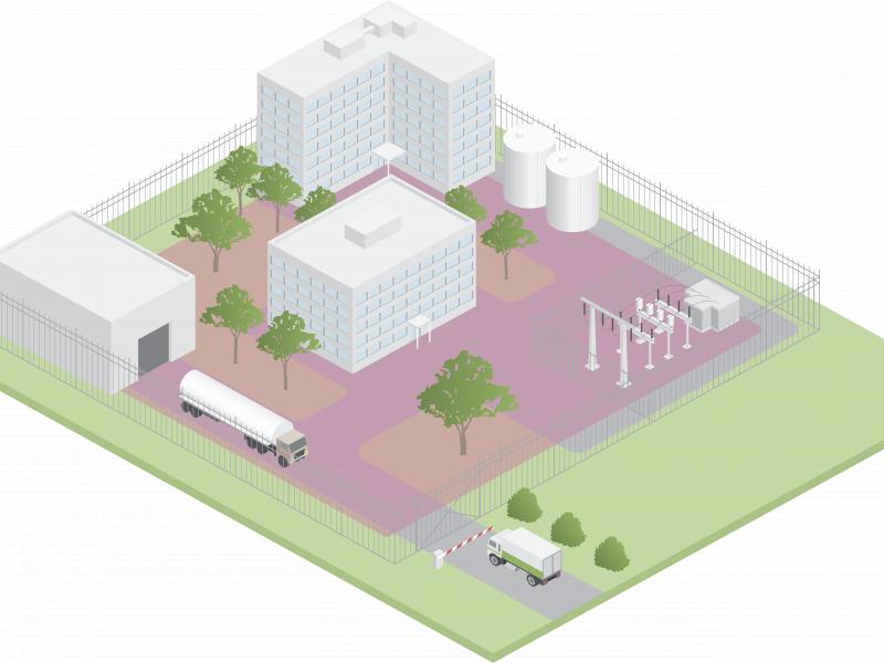 Illustration of an intrusion detection site