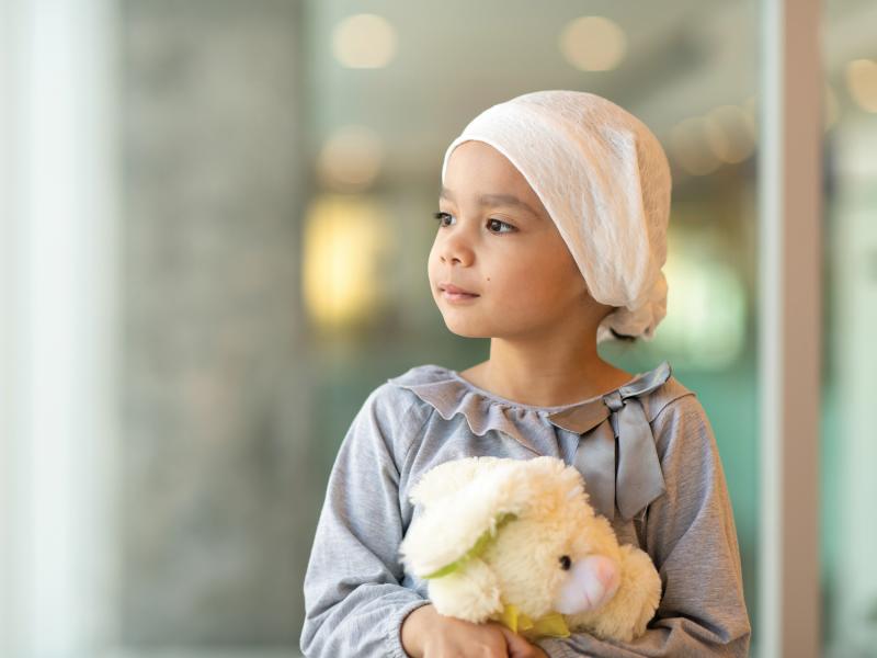 Girl with teddybear