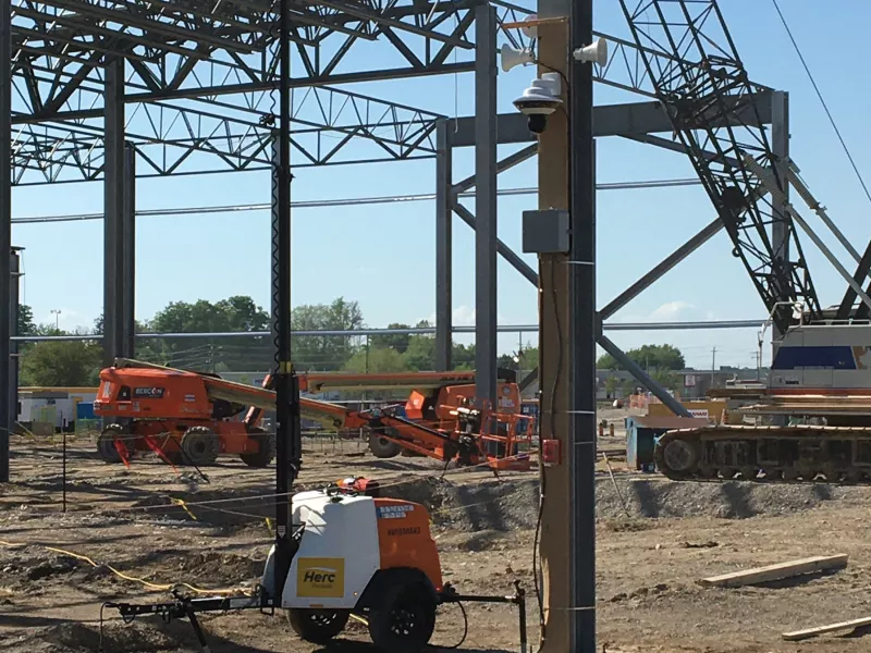 Axis products on construction site