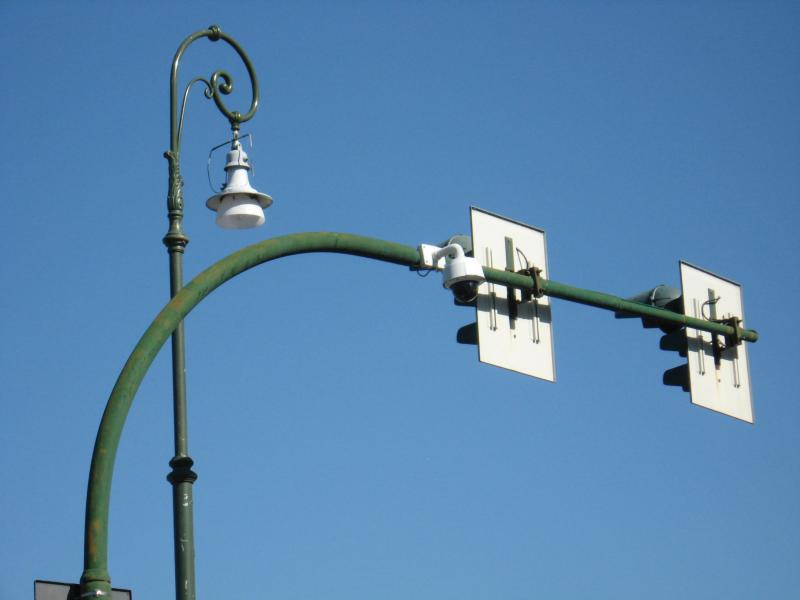 Pole-cameras at streetlights in Verona