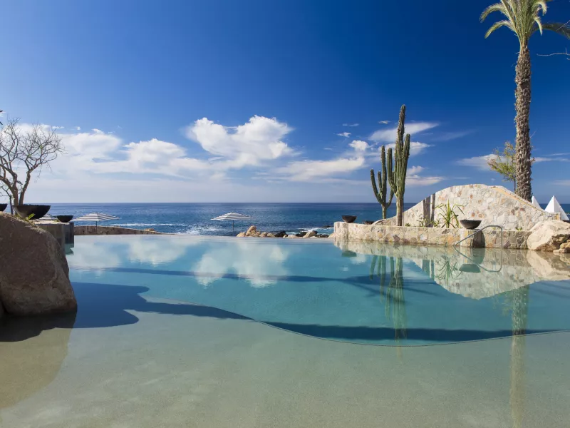 Twin Dolphin infinity pool