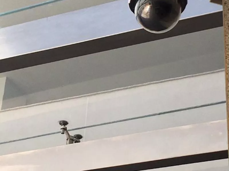 Shot of Axis dome camera at Plaza Mayor