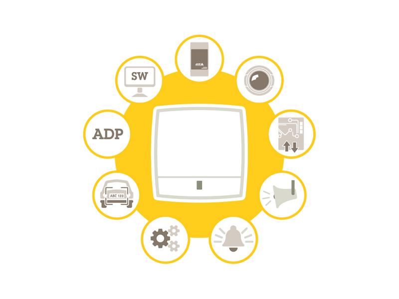 illustration of a1001 door controller