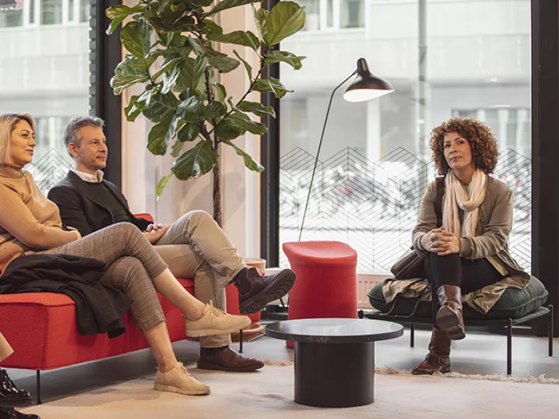 bank waiting area