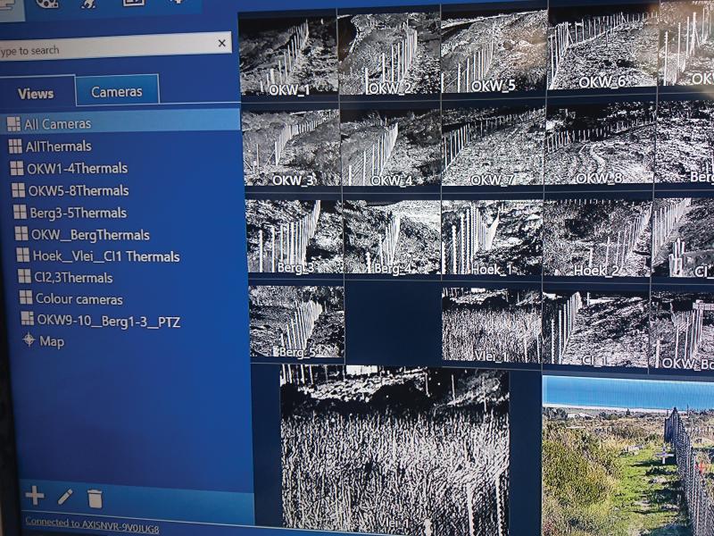 Screen showing Chapman Bay surroundings from different angles