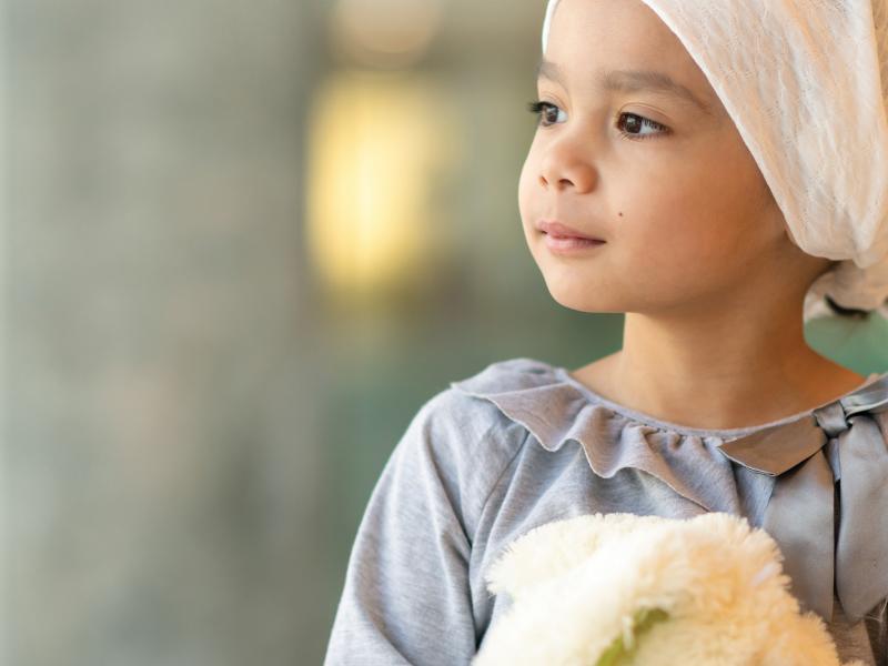 Girl with teddybear