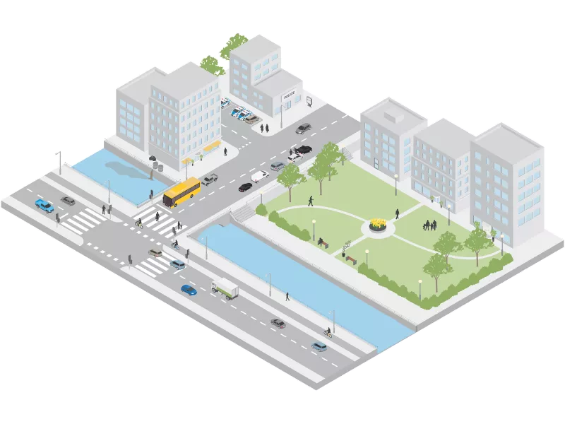 illustration of city