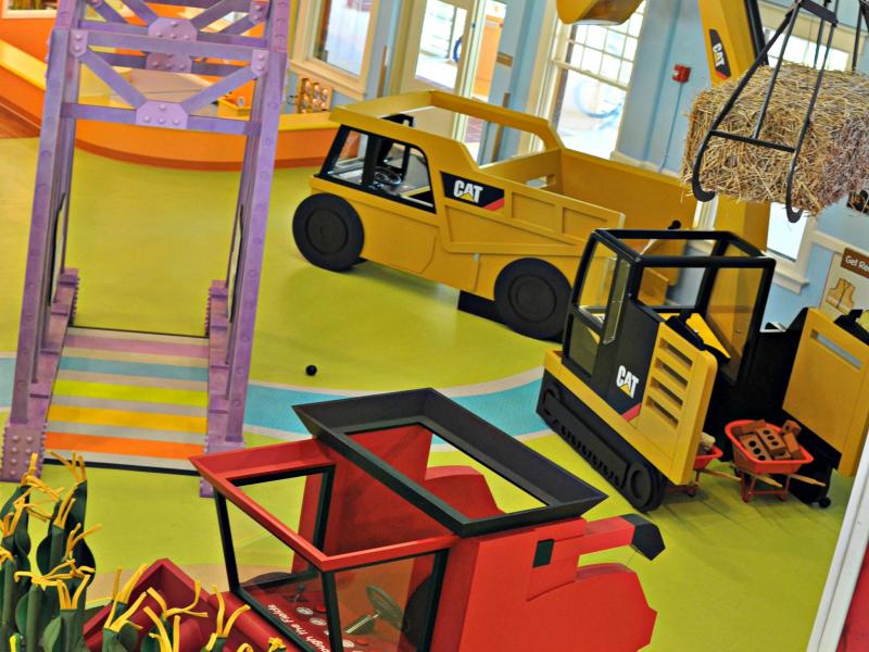 Construction play space at children's museum