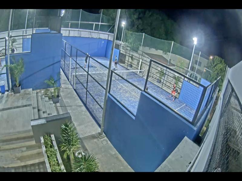 Surveillance image of batting cages at Club Deportivo